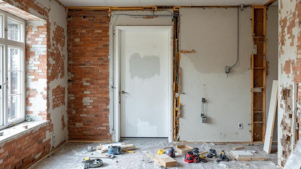 Chantier de rénovation complète en cours à Angers