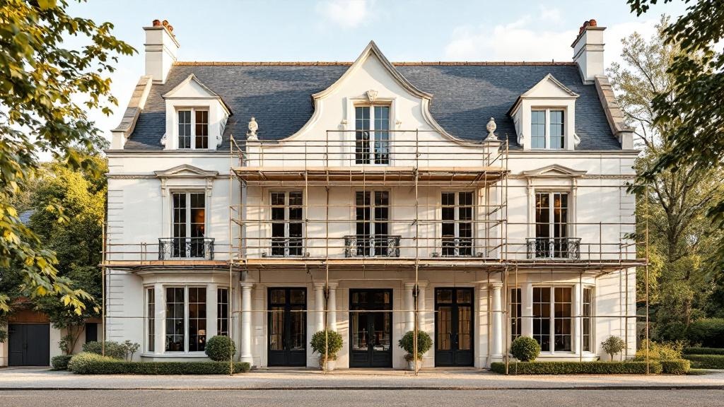 Maison à rénover à Angers, façade en pierre et toit ardoise